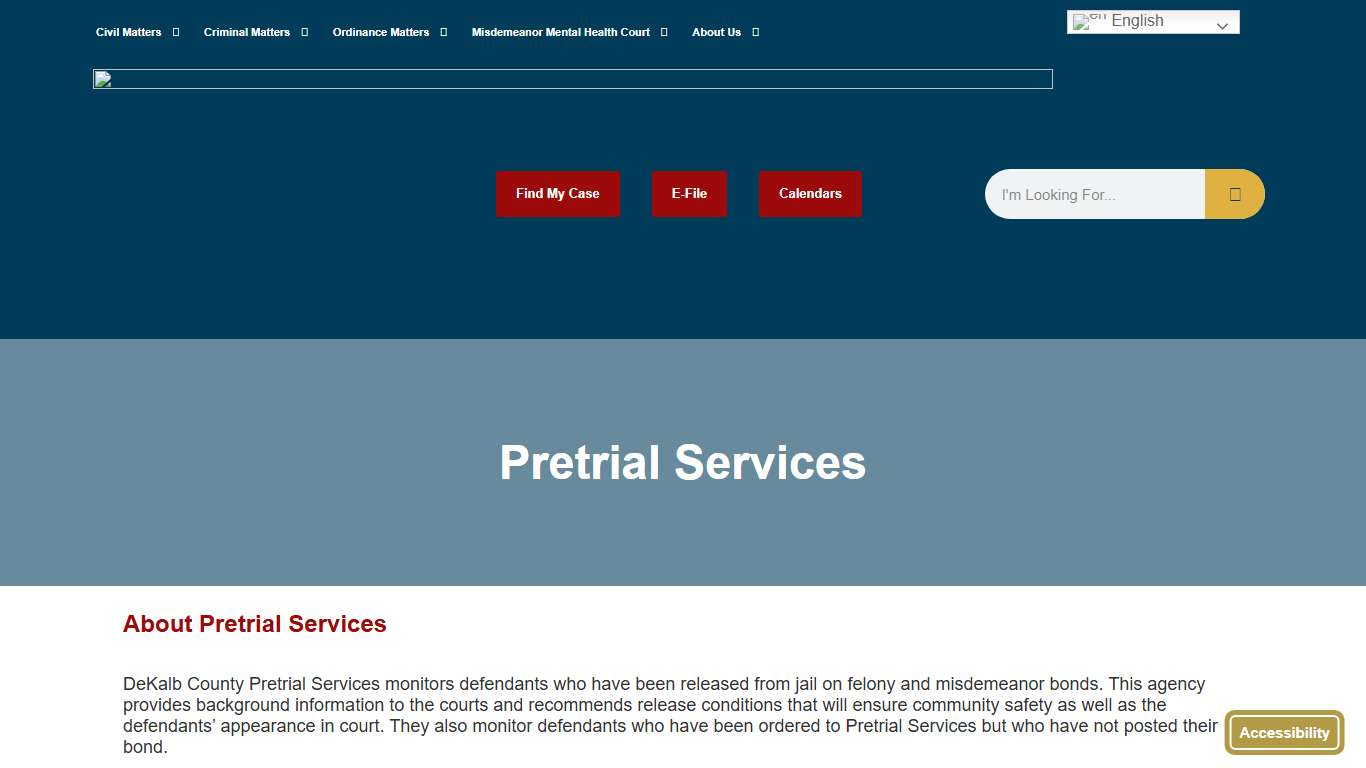 Pretrial Services Criminal Court Dekalb Magistrate Court